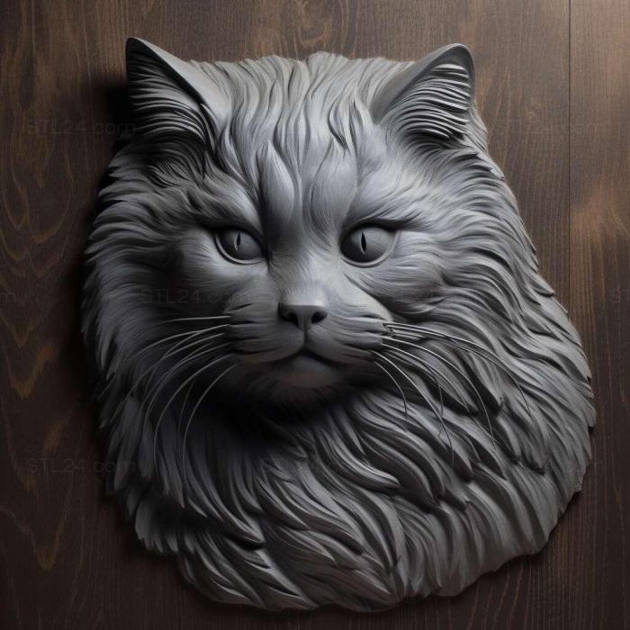 Nature and animals (st Nebelung cat 4, NATURE_5524) 3D models for cnc